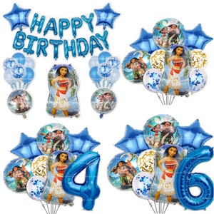 Palloncini di compleanno Disney Moana e Maui Articoli per feste Elio Tema principessa Età per compleanni di bambine e bambini
