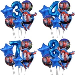 Spidey et ses amis incroyables 12 pouces Ballons en latex Spiderman  Décorations de fête d'anniversaire pour enfants Baby Shower Party Supplies