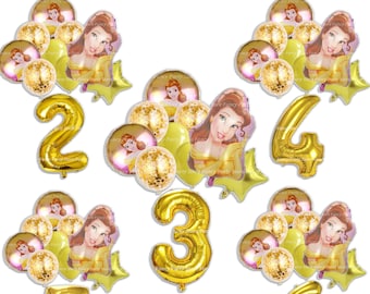 39" Princess Belle Supershape Foil Balloon Party