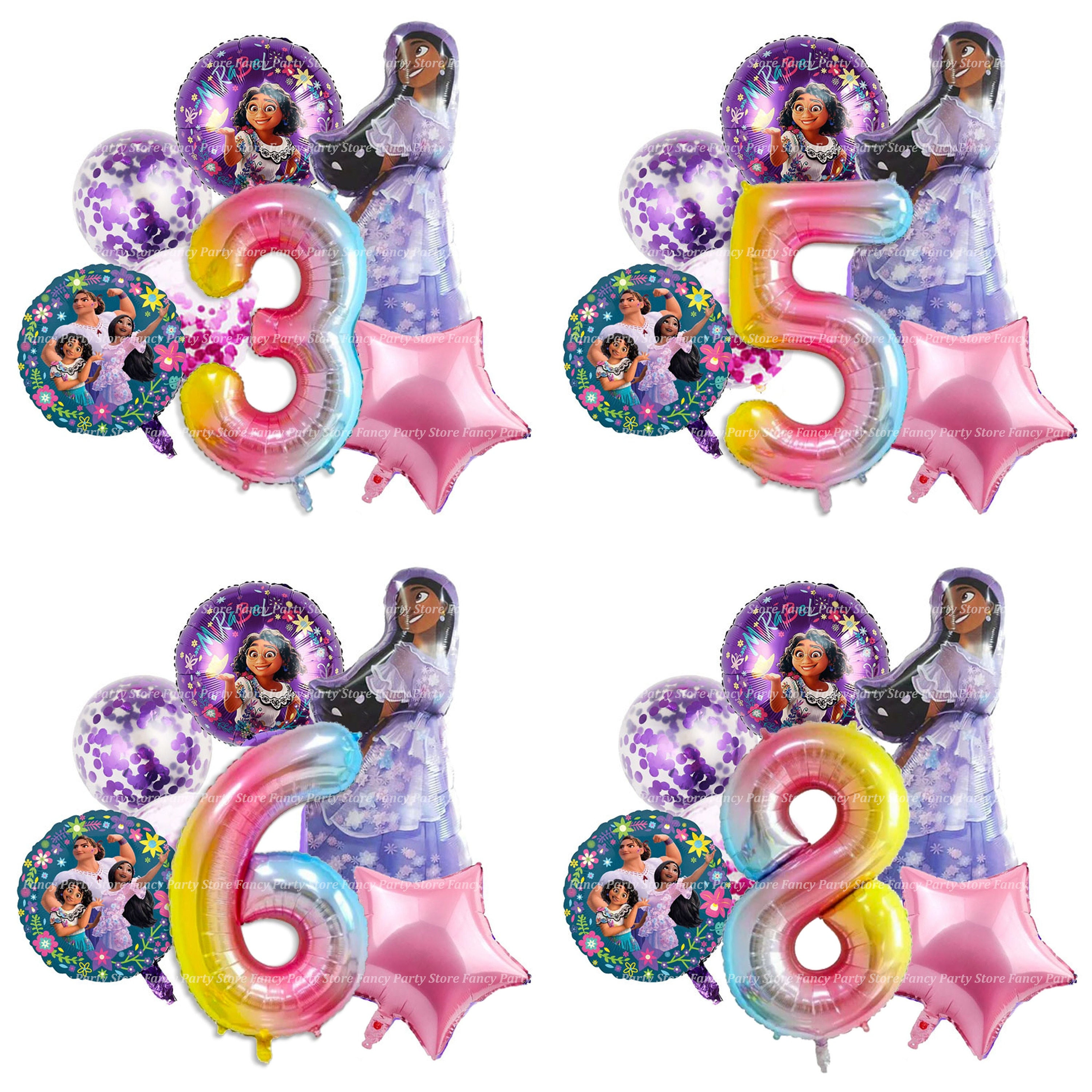  Encanto Party Supplies, 6th Encanto Birthday Party Decorations,  Encanto Party Favors Foil Balloons Set for Kids : Toys & Games