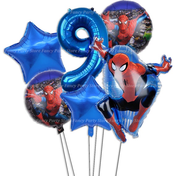 10 X Cartoon Foil Balloon Spider-man A Birthday Party Decoration Round 45CM 