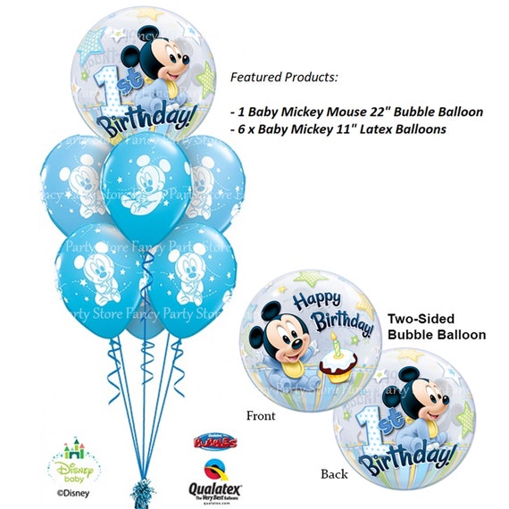 Ballon anniversaire Mickey à personnaliser