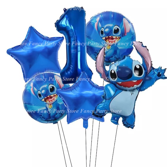 Lilo Birthday Party Decoration, Stitch Birthday Banner Cake Toppers  Balloons,Stitch Theme Birthday Party Decorations