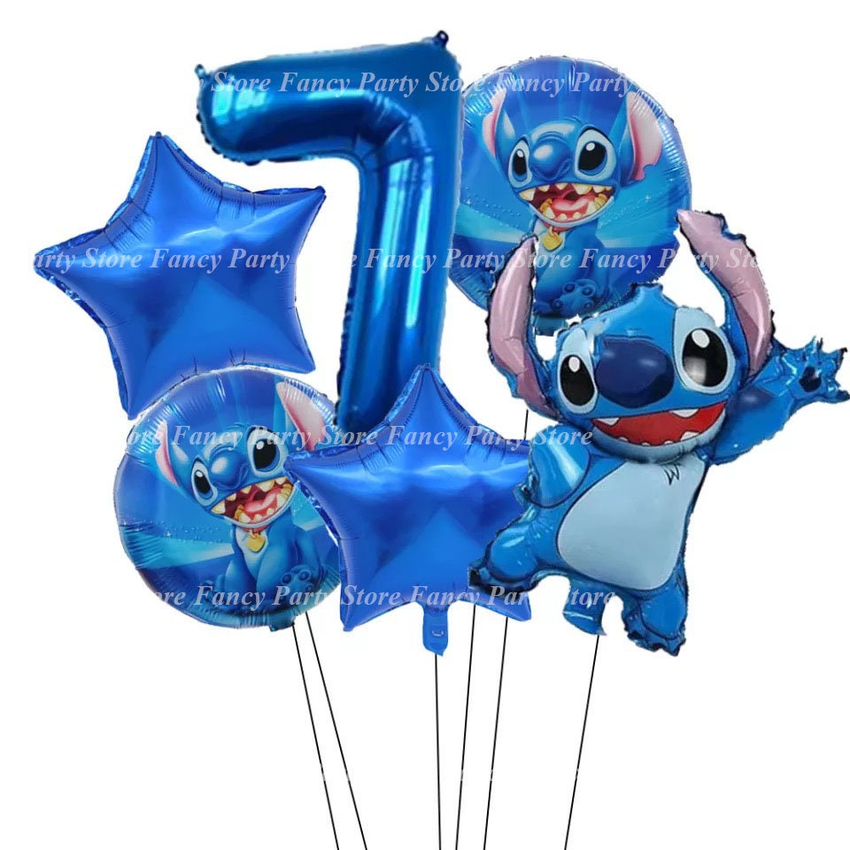 10 pcs Lilo & Stitch theme 12 inch latex balloon Cartoons Stitch print  balloon Children's birthday party decorations Balloon toy