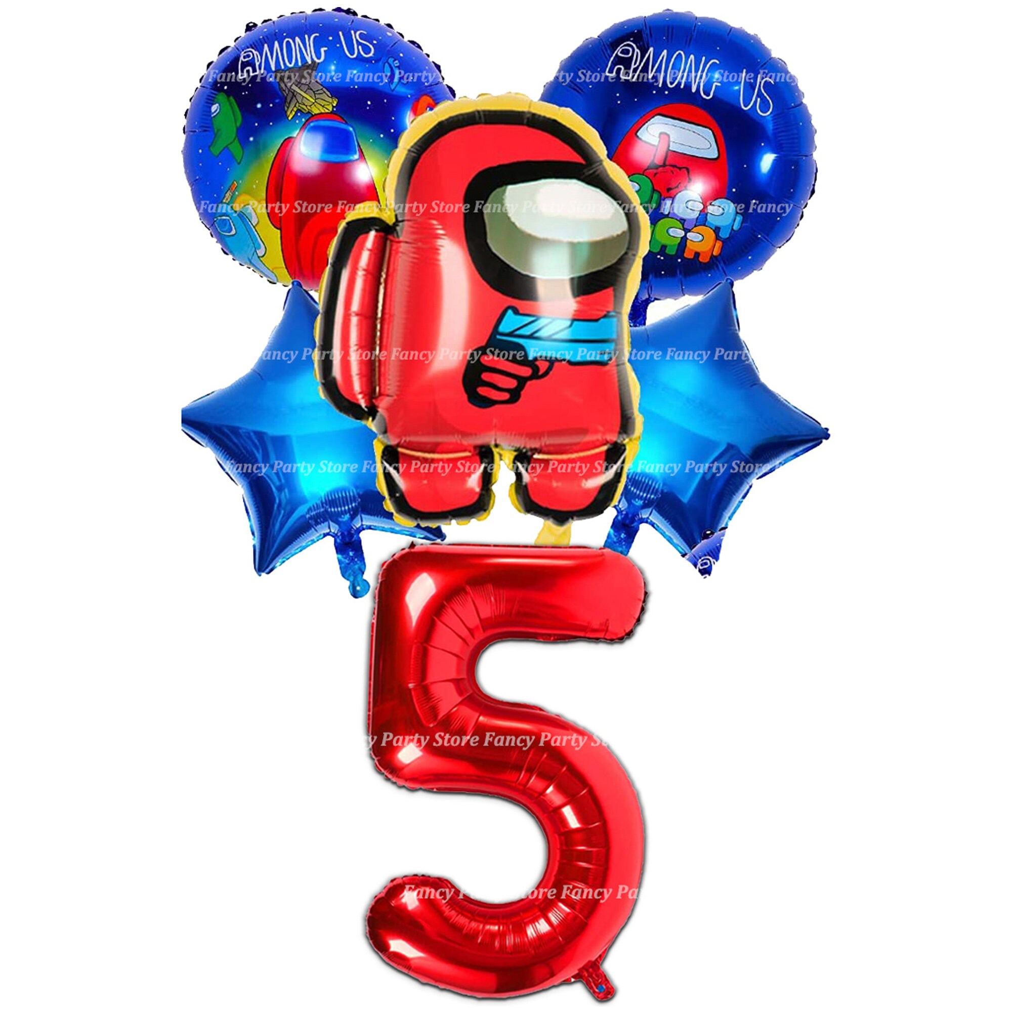 Among Us Balloons Gaming Birthday Party Theme Decorations Age Etsy