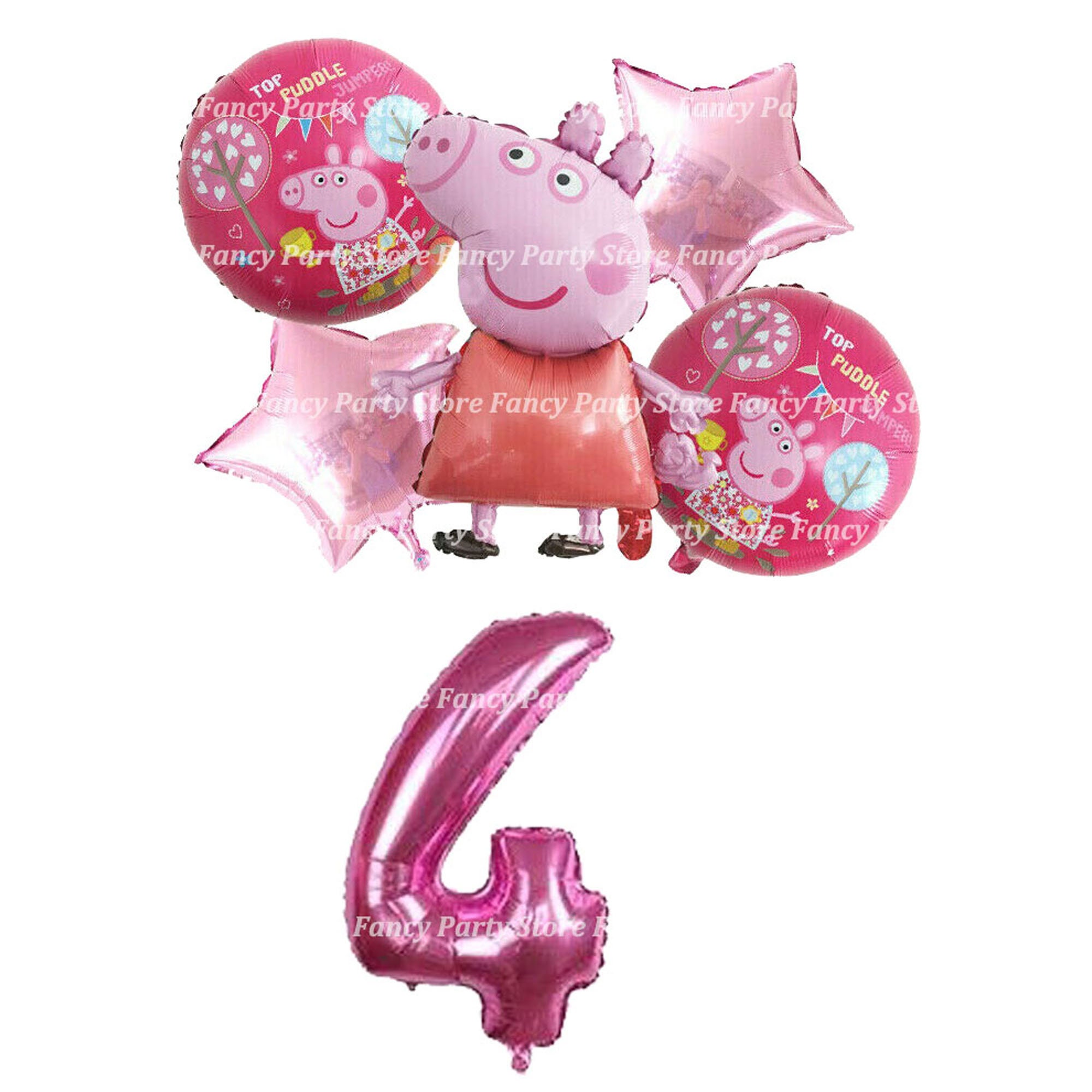 Peppa Pig Folienballon Für Kindergeburtstag | 25x77 Cm | Für Luft & Helium | Wiederverwendbare Party-Deko