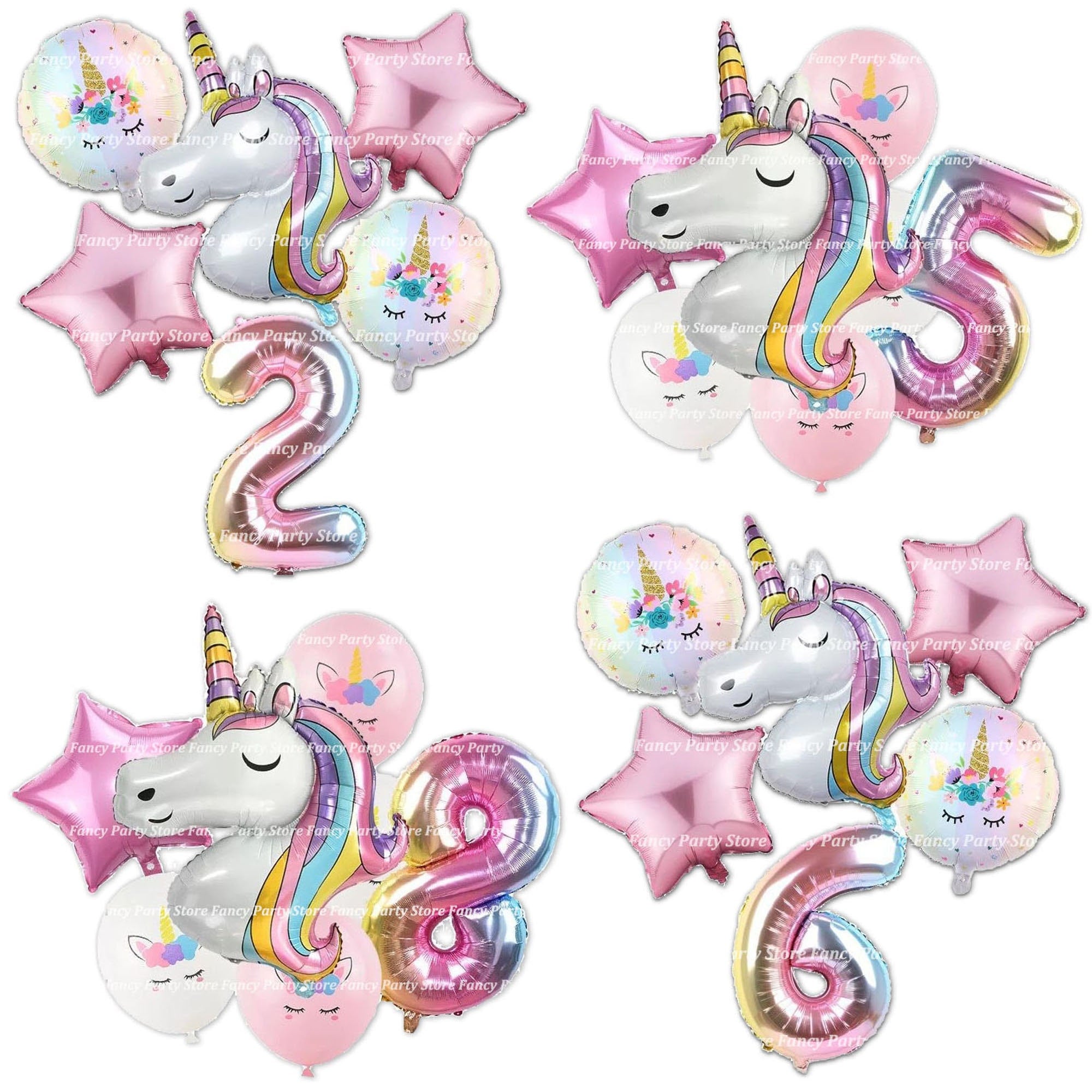 Unicorn Party Decorations by Aliza | Girl Princess Toddler Kids Birthday  Pastel Rainbow Pink Decorations – Cups Plates Signs Napkins Balloons