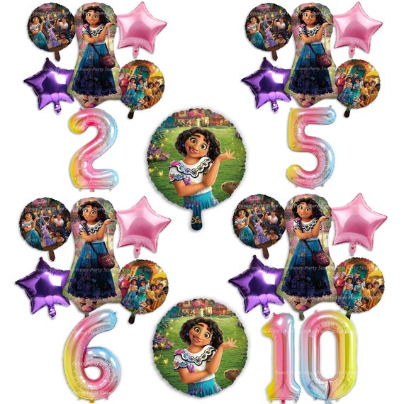  Encanto Party Supplies, 6th Encanto Birthday Party Decorations,  Encanto Party Favors Foil Balloons Set for Kids : Toys & Games
