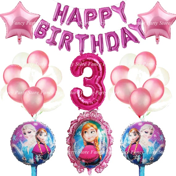 Frozen 2 Elsa, Anna, Olaf Palloncini di compleanno Decorazioni per feste  Principessa Tema Rosa Congelato Compleanno Elsa Palloncini Per feste  Palloncini principessa -  Italia
