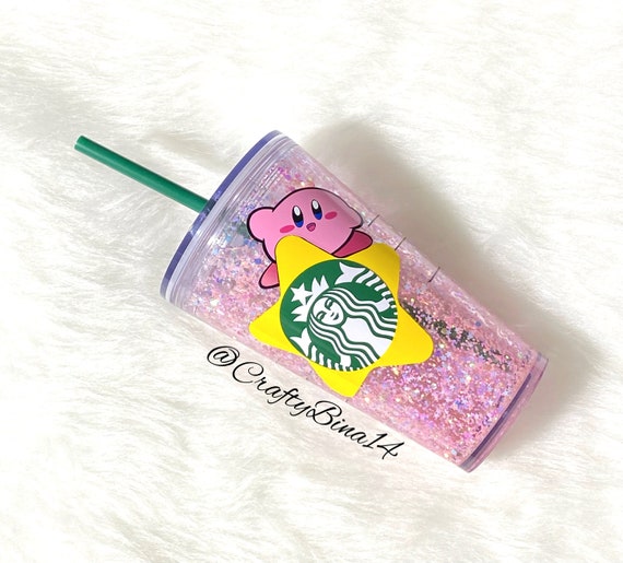 Starbucks Limited Kirby Snow Globe Tumbler Etsy