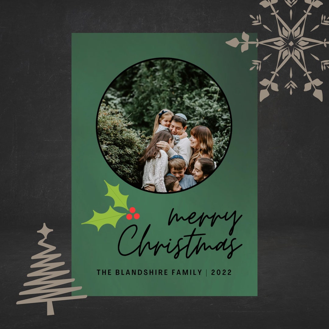 Canva Christmas Card Template