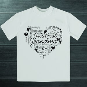 Chemise personnalisée grand-mère / maman grand-enfant / enfant