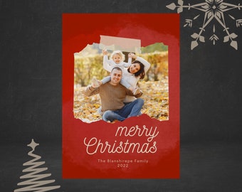 Editable Canva Christmas Card Template