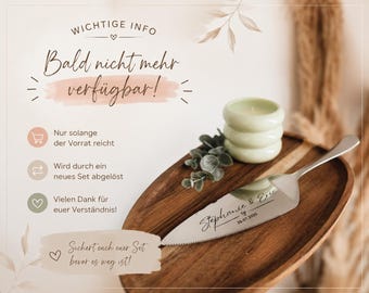 gravierter Tortenheber/ Kuchenschaufel | individuelle und personalisierbar | Hochzeit | Jahrestag