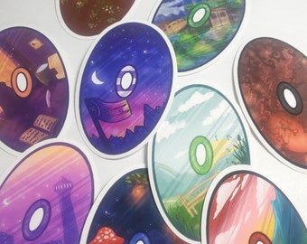 dream smp disc stickers l manburg kinoko kingdom las etsy