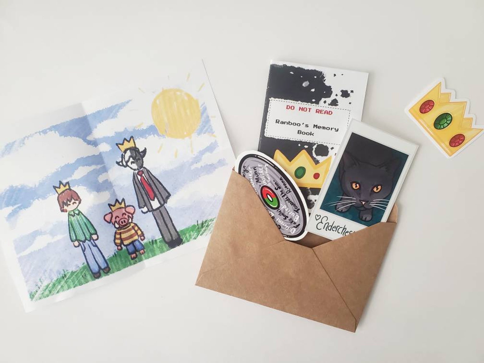 DSMP Ranboo's Memory Book Zine Ranboo Micheal Tubbo Etsy