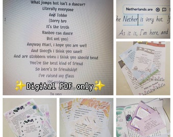 DSMP- DIGITAL Personalized Letter from Your Fictional Comfort Character on the Dream SMP