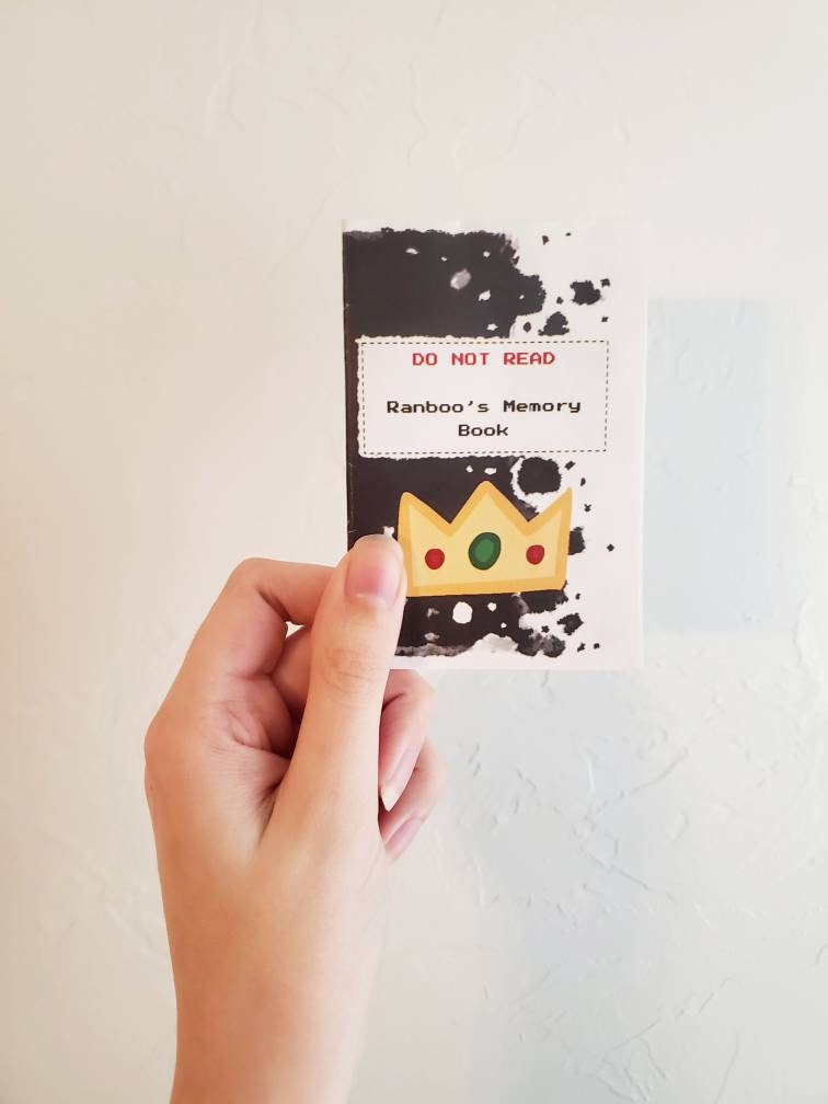 DSMP Ranboo's Memory Book Zine Ranboo Micheal Tubbo Etsy
