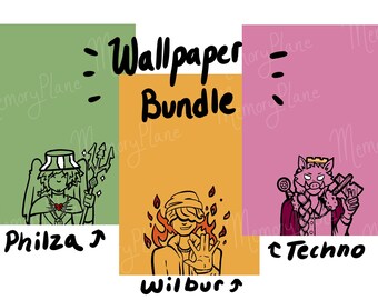 DSMP Minimalistic Digital Wallpapers | Phone | iPhone | Tablet | Techno Philza and Wilbur