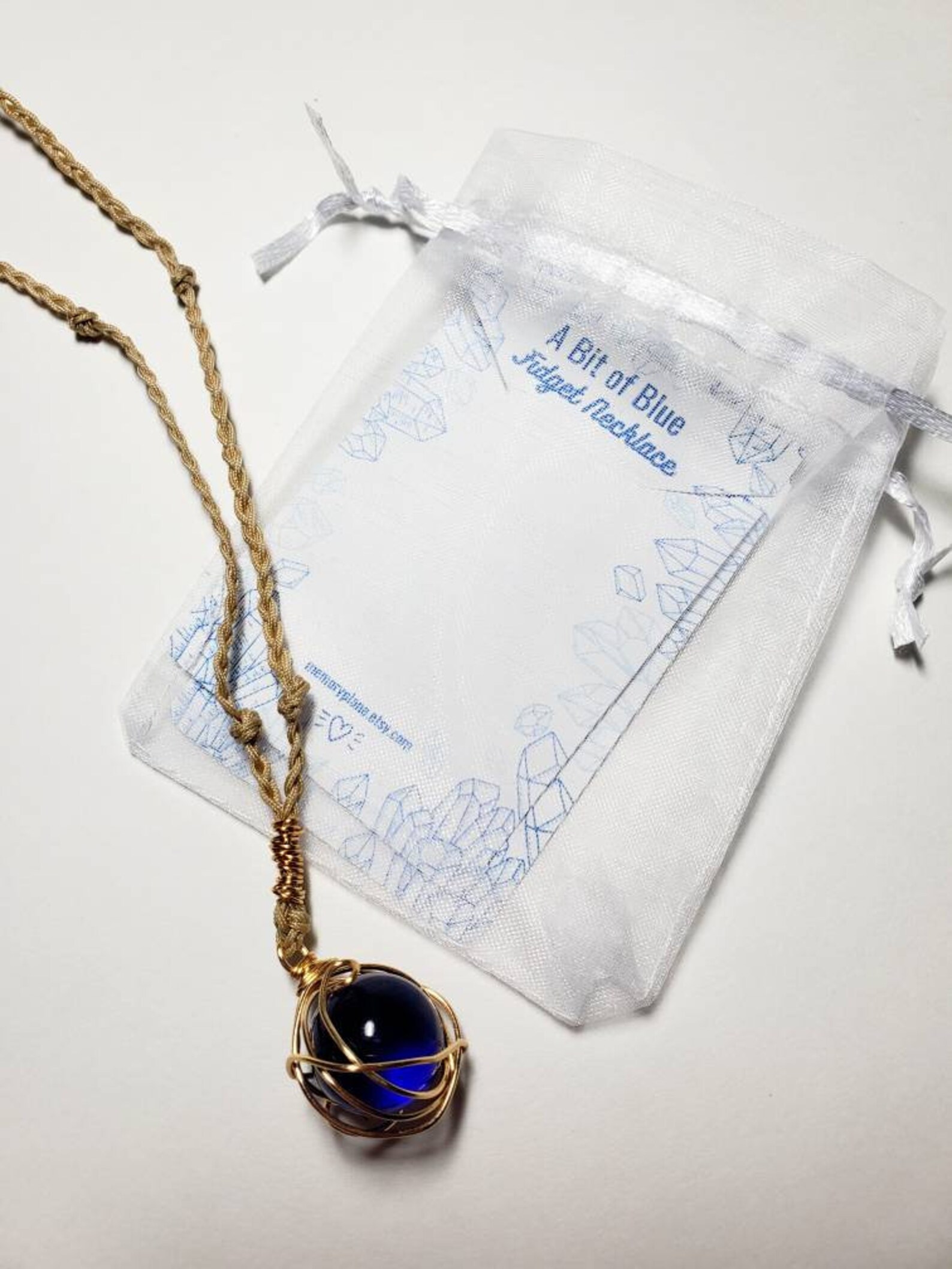 Bit of Blue Fidget Necklace DSMP Jewelry MCYT Ghostbur Etsy Canada