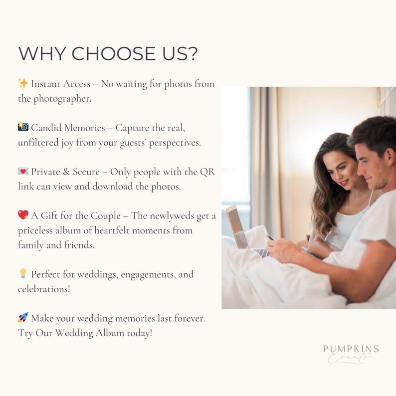 Wedding QR Code Photo & Video Album |instant Guest Sharing (digital ...