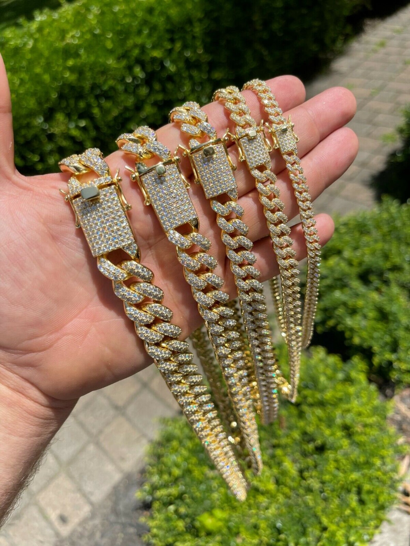 Moissanite cuban necklace Clearance