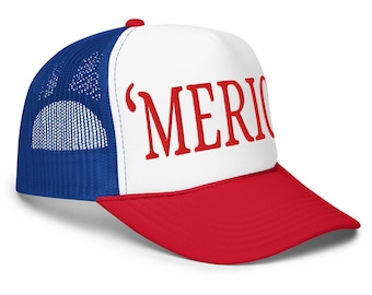 Embroidered 'Merica Foam Trucker Hat