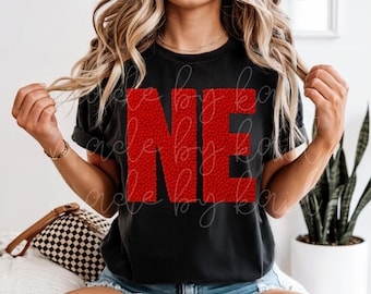 Faux Latch Hook Yarn NE Tee, Comfort Colors