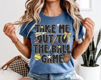 Take Me Out To The Ball Game Tee, Comfort Colors