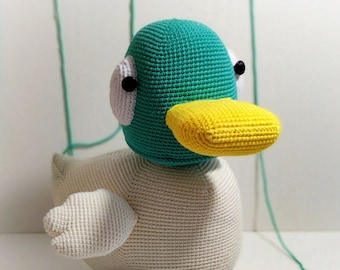 The duck from the cartoon "Sarah and duck"