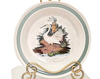 Vintage Portmeirion 'Little Egret' Plate – Birds of Britain Collection