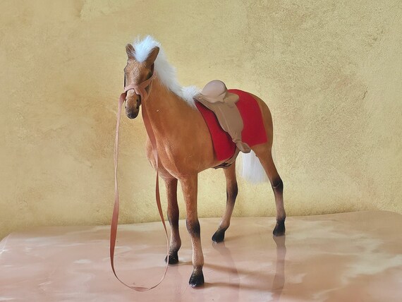 Figurine Cheval En Métal Cuivré - Style Western Avec Selle - Déco Vintage