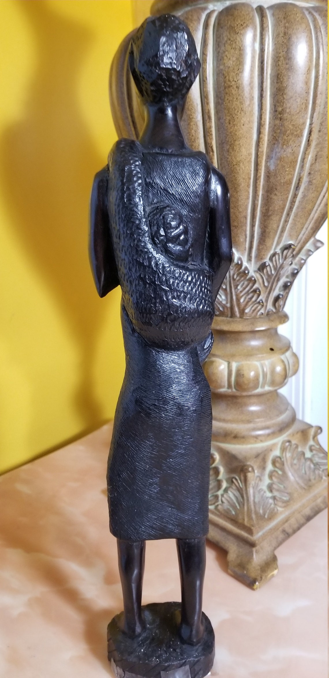 Tall African Statue Masai Statue Woman Carrying a Baby in a Etsy