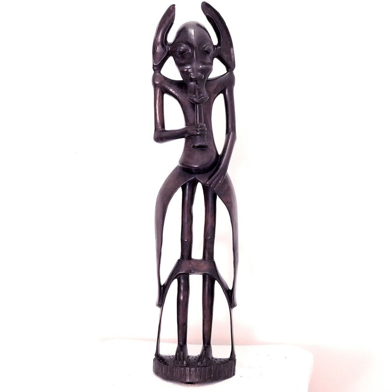 African Wood Sculpture Bamileke Tribe Statue Central African Etsy