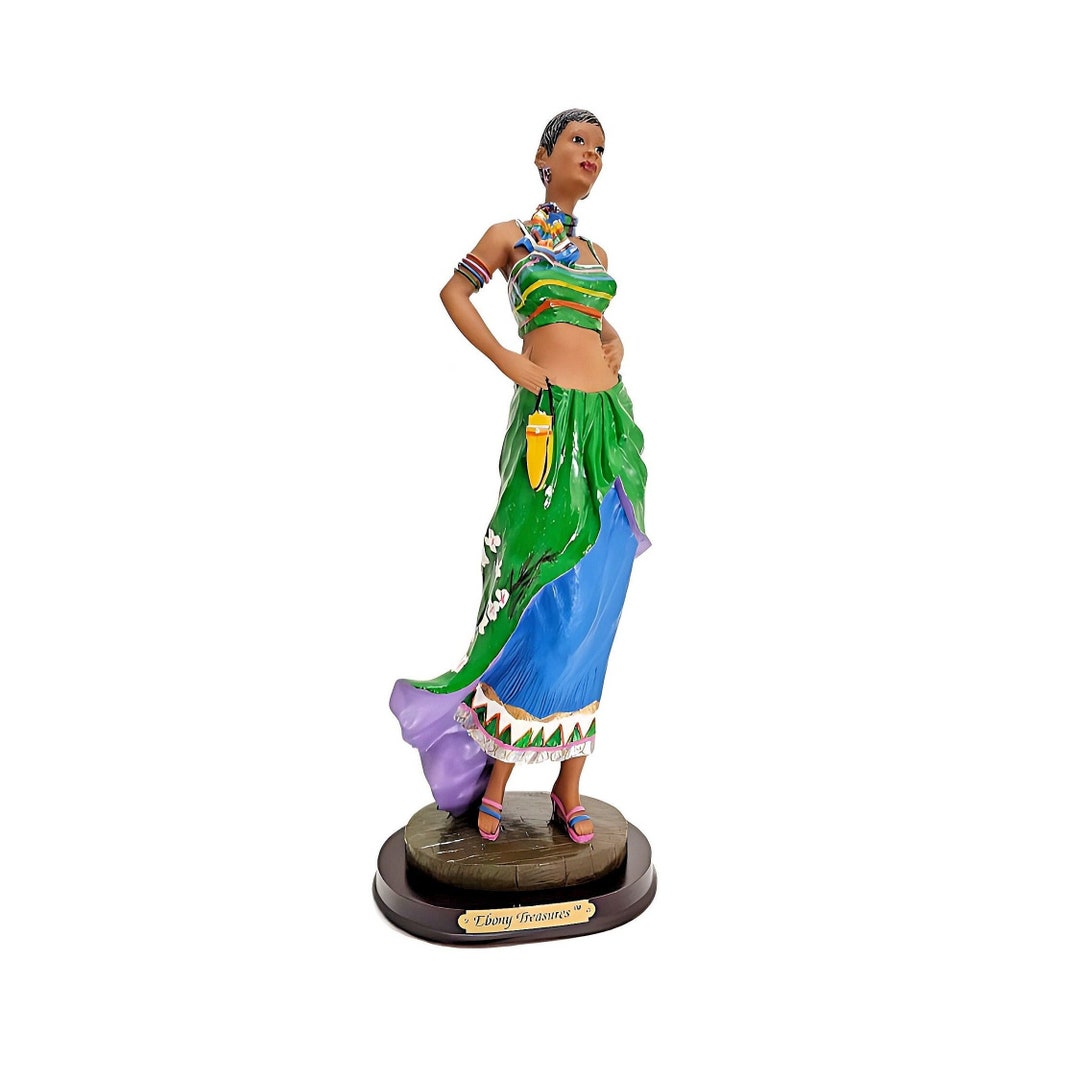 Ebony Treasures President Barack Obama Bust - 12" Hand-Painted Resin Collectible
