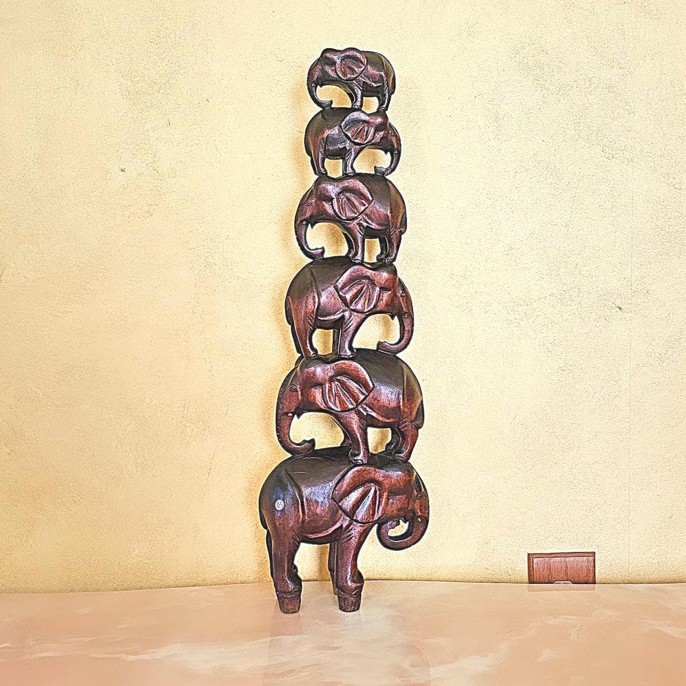 木彫りの置き物☆フィリピン製 Filipino wood sculpture - Etsy 日本