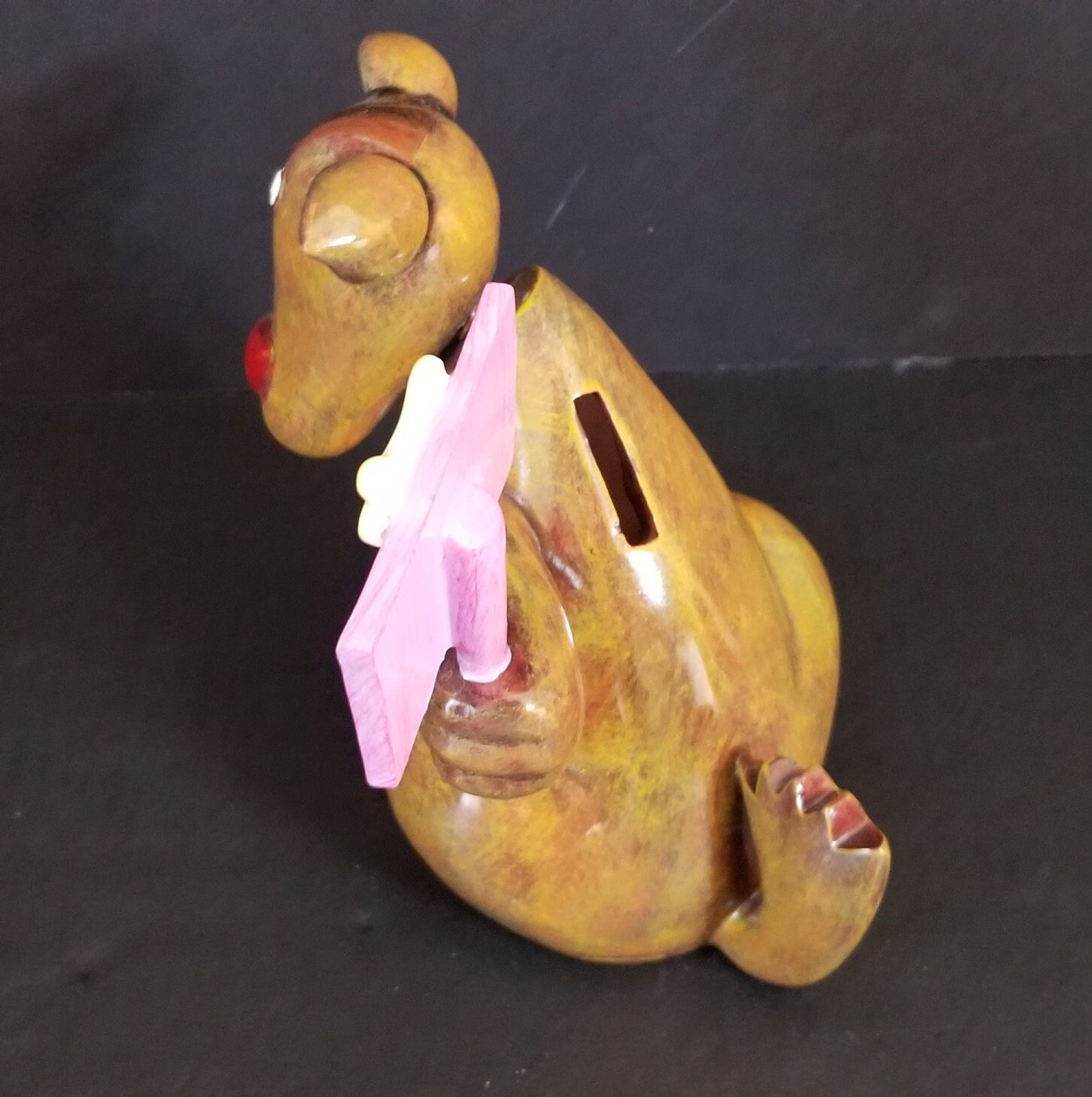 Piggy Bank Ceramic Dog Piggy Bank Piggy Bank With Bobbing Etsy