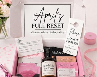 Personalized Self Care Gift Box for Her - Relaxation Spa Basket, Thinking of You Sympathy Condolence Gift