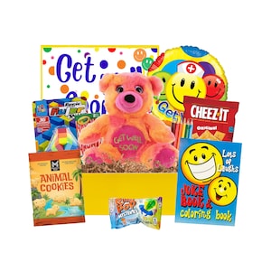 Get Well Care Package For Kids | Recovery Gift For Child | Get Well Gift for Kids | Surgery Gift for Kids | Girls Feel Better Soon Gift