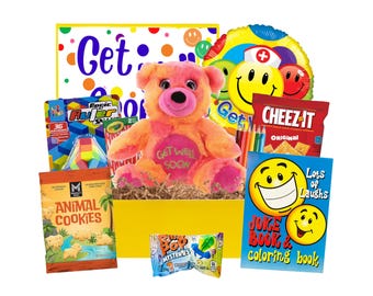 Get Well Soon Care Package for Kids | Teddy Bear Gift Set