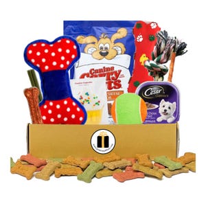 Dog Gift Basket - Dog Boxes filled with Toys and Treats | Gift for Dog | Dog Birthday Gift Box | Dog Get Well Gift | Sick Dog Gift