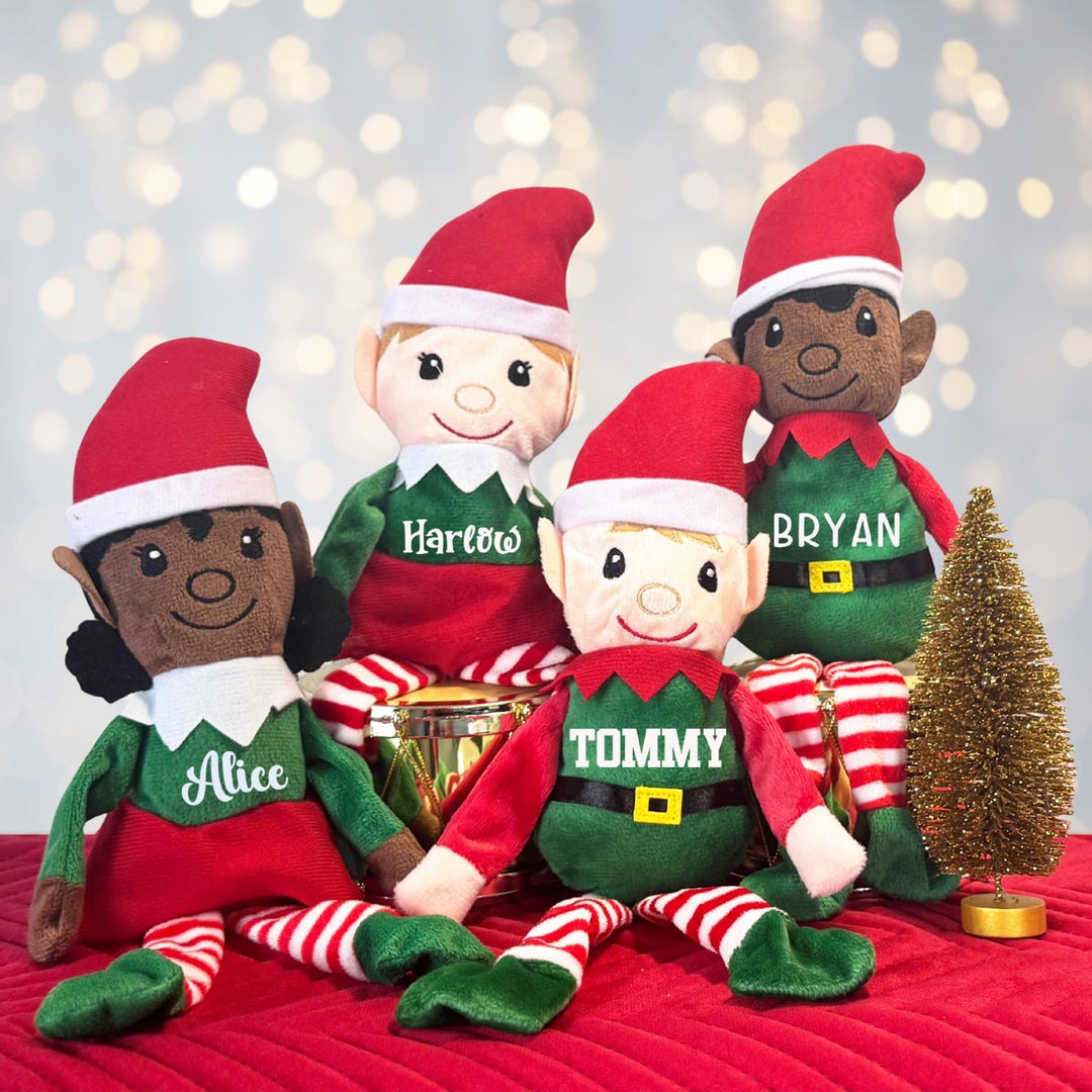 Personalized Christmas Elf, Stuffed Elf With Name, Stocking Stuffer ...