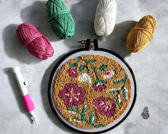 Kit de punzón floral: decoración de pared DIY para principiantes, todos los materiales incluidos