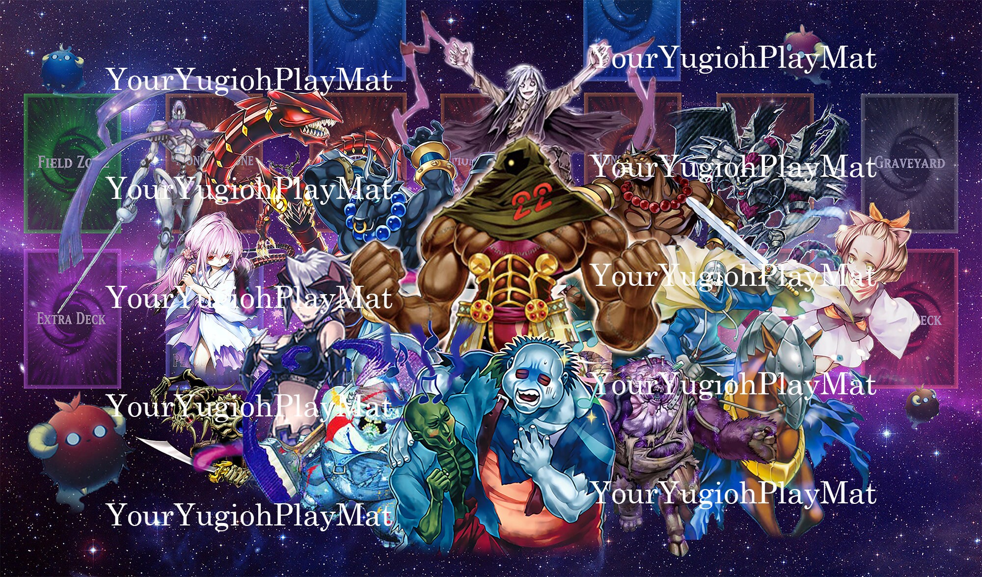 Zombie Yugioh Playmat Design Etsy