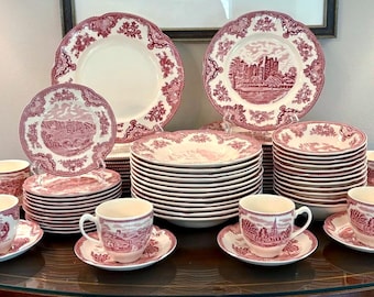 Johnson Brothers Old Britain Castles Pink: Plates, Bowls and