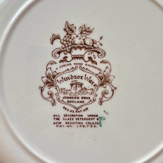 Johnson Brothers Harvest Windsor Fruit: Vintage Plates, Teacup and