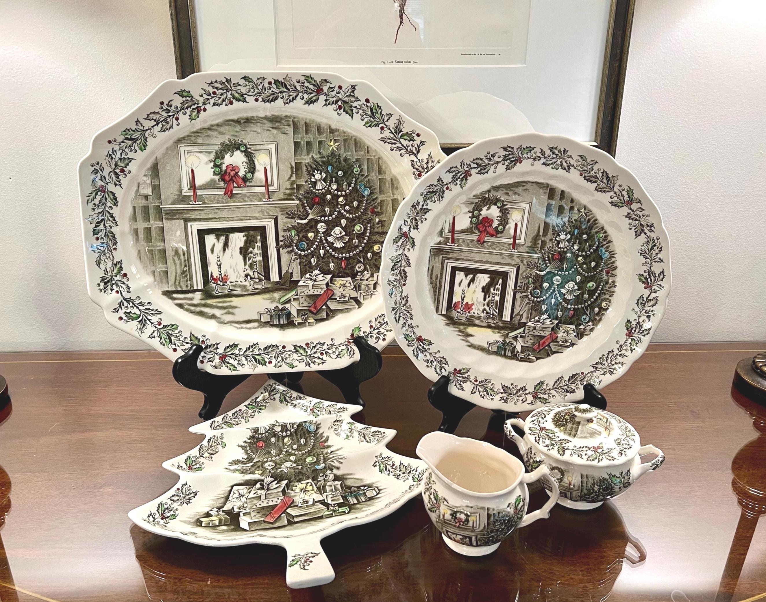 Vintage Johnson Brothers Merry Christmas China: Holiday