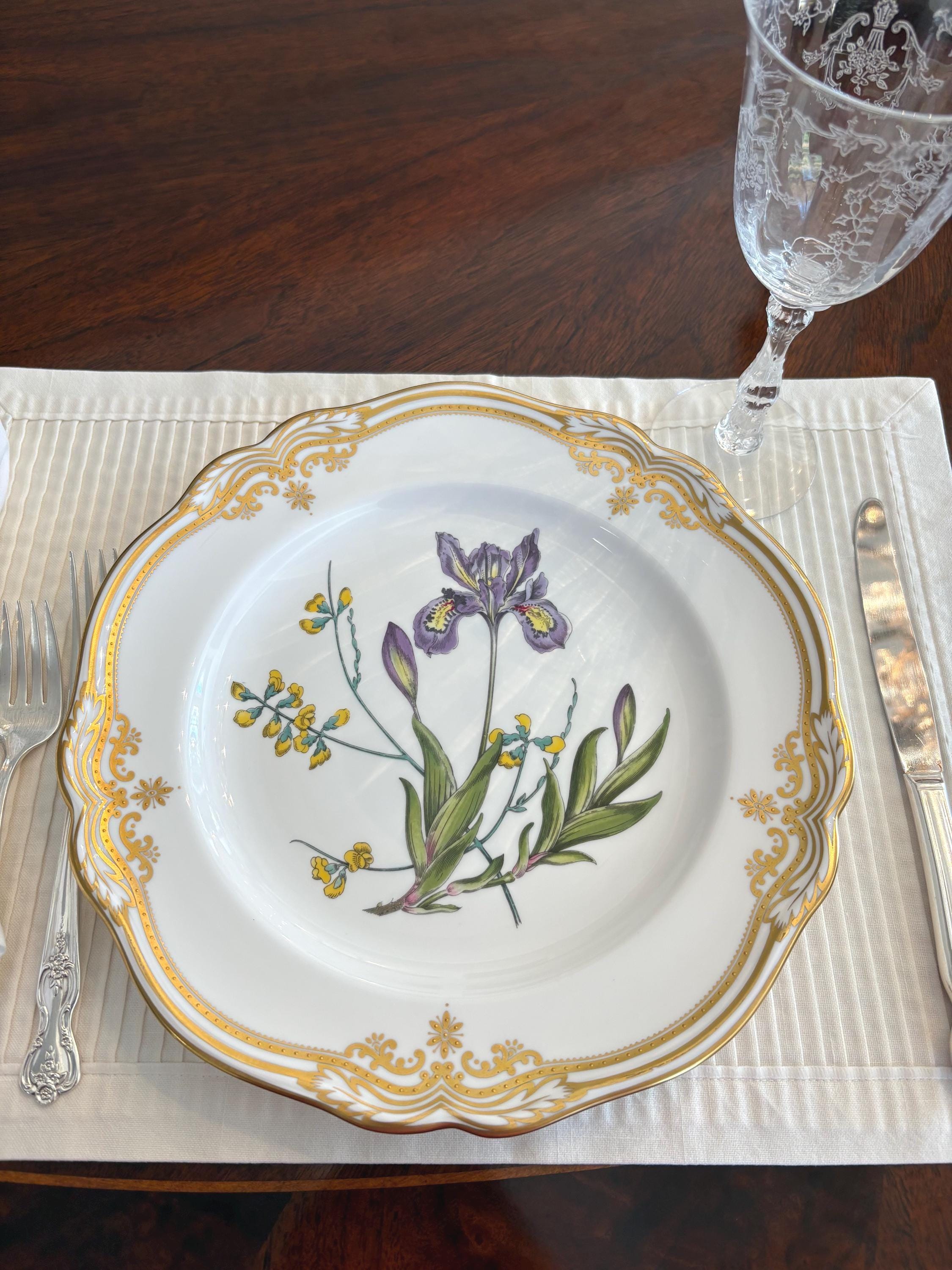 Stafford Flowers by Spode: Vintage English Bone China Plates