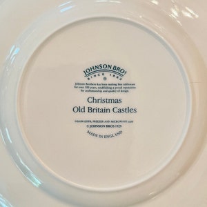 Johnson brothers old britain castles pink christmas