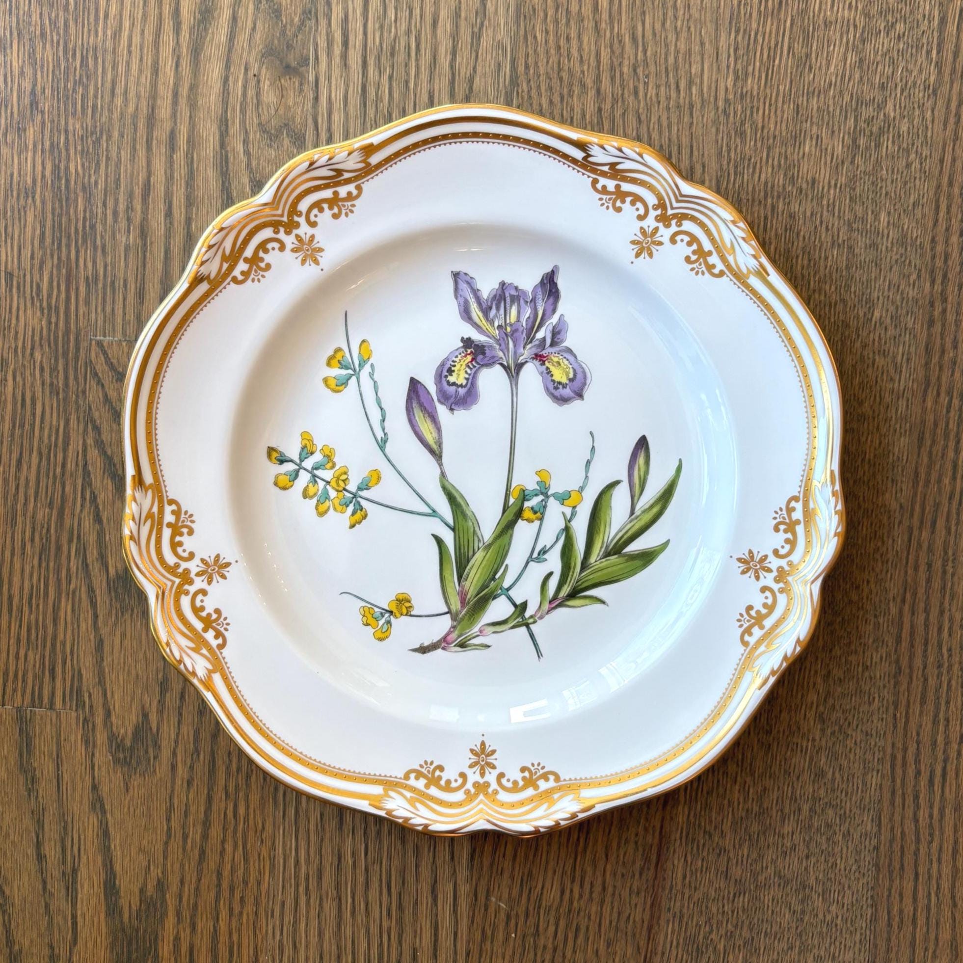 Stafford Flowers by Spode: Vintage English Bone China Plates